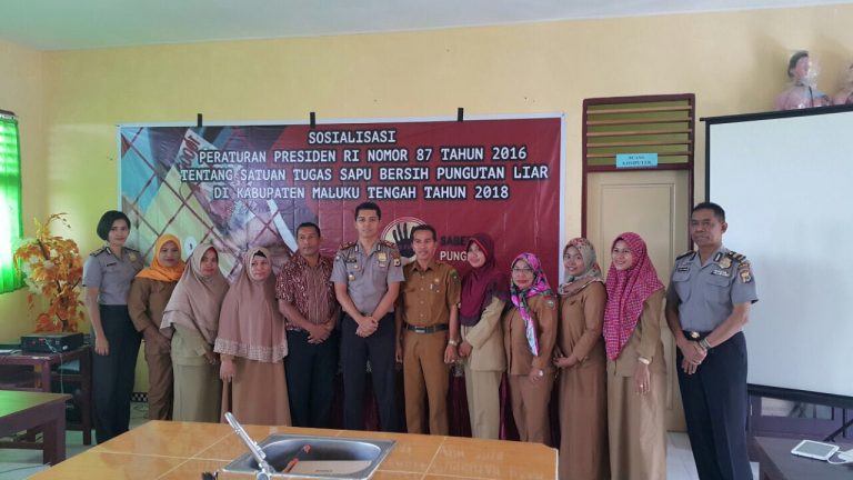 Cegah Pungli di Sekolah, Tim Pencegahan Saber Pungli Kabupaten Maluku Tengah Gelar Sosialisasi Perpres Nomor 87 Tahun 2016