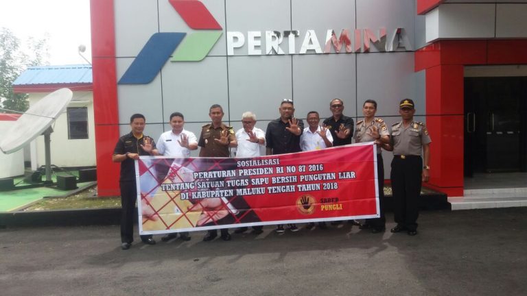 Tim Saber Pungli Kabupaten Maluku Tengah datangi PT Pertamina Masohi
