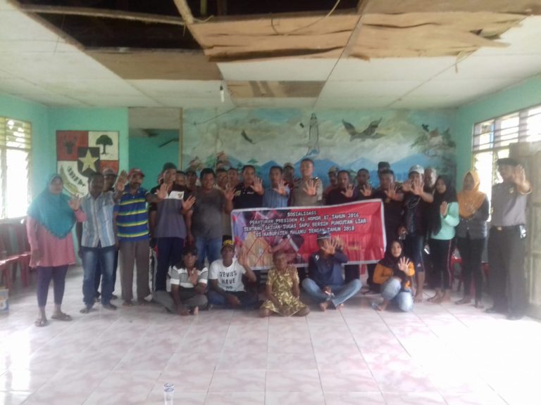Sosialisasi Tim Satgas Saber Pungli Kabupaten Maluku Tengah di Negeri Pasahari Kecamatan Seram Utara Timur Kobi
