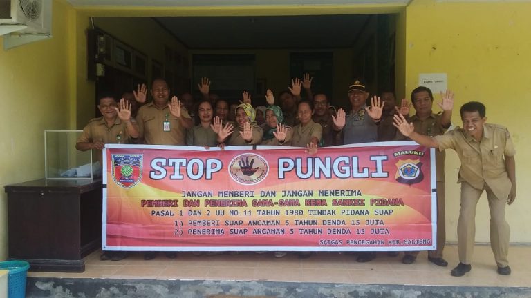 Sosialisasi Tim Saber Pungli Kabupaten Maluku Tengah di Kantor Dinas Tanaman Pangan dan Hortikultura