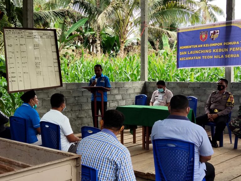 Pembentukan kelompok pemuda tani dan launching kebun pemuda kecamatan TNS Kabupaten Maluku Tengah.
