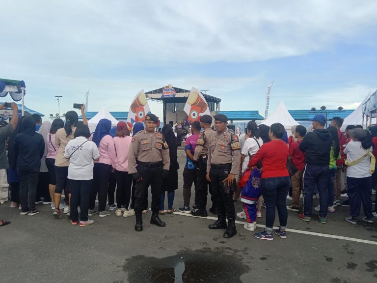 Personil Patroli Pamahanu Nusa Laksanakan Giat Pengamanan Pesta Rakyat SIMPEDES