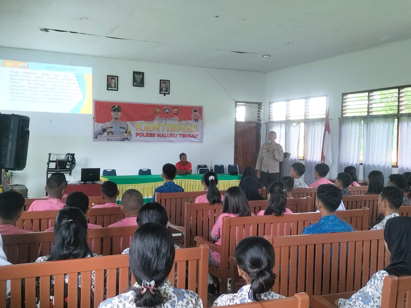 Sat Binmas Polres Malteng Laksanakan Mangente Kamtibmas Di SMK Negeri 1…