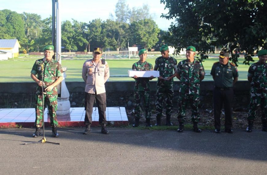 Sinergitas TNI-POLRI, Hari Bhayangkara ke-77, Jajaran TNI Berikan Surprise Ke Kapolres Malteng