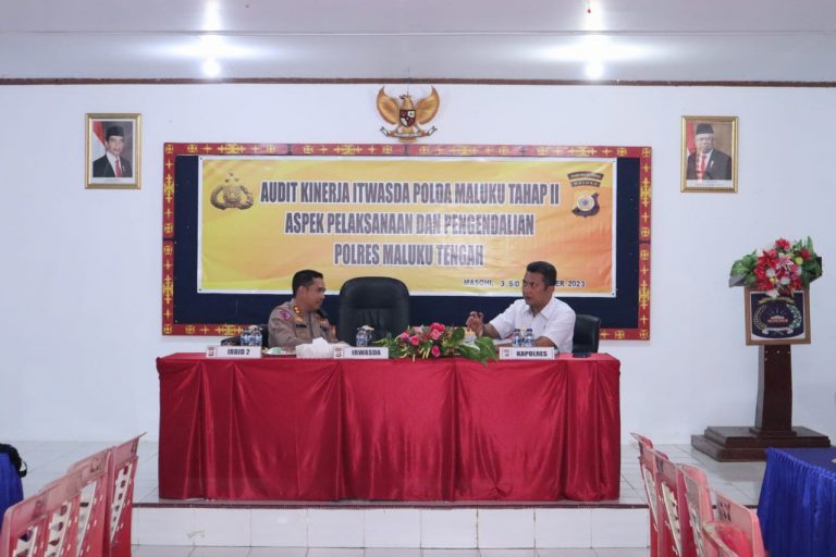 Audit Kinerja Itwasda Polda Maluku Tahap lI Aspek Pelaksanaan Dan Pengendalian Di Polres Malteng