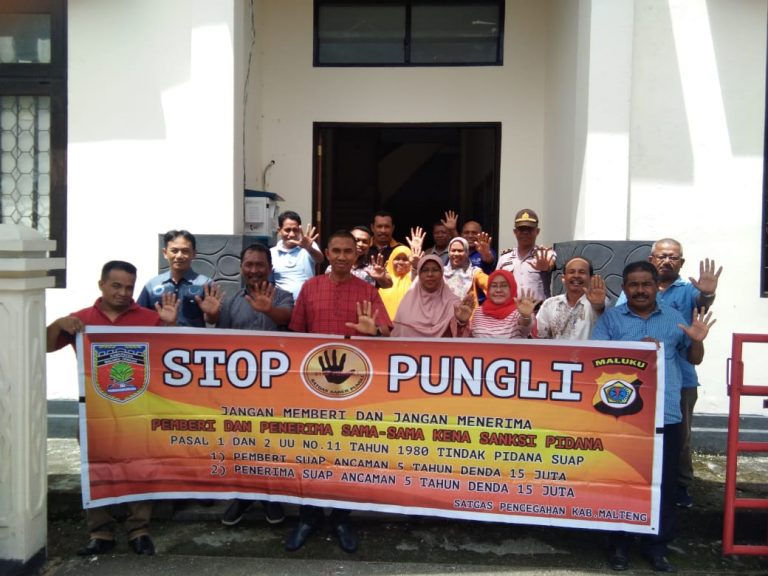 Sosialisasi Tim Saber Pungli Kabupaten Maluku Tengah di Kantor Dinas Perikanan