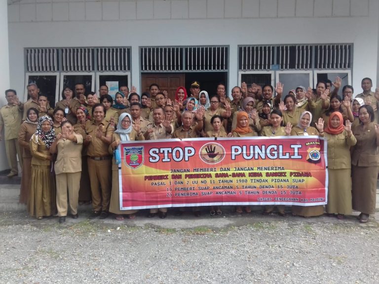 Sosialisasi Tim Satgas Saber Pungli Kabupaten Maluku Tengah di Kantor Dinas Kesehatan