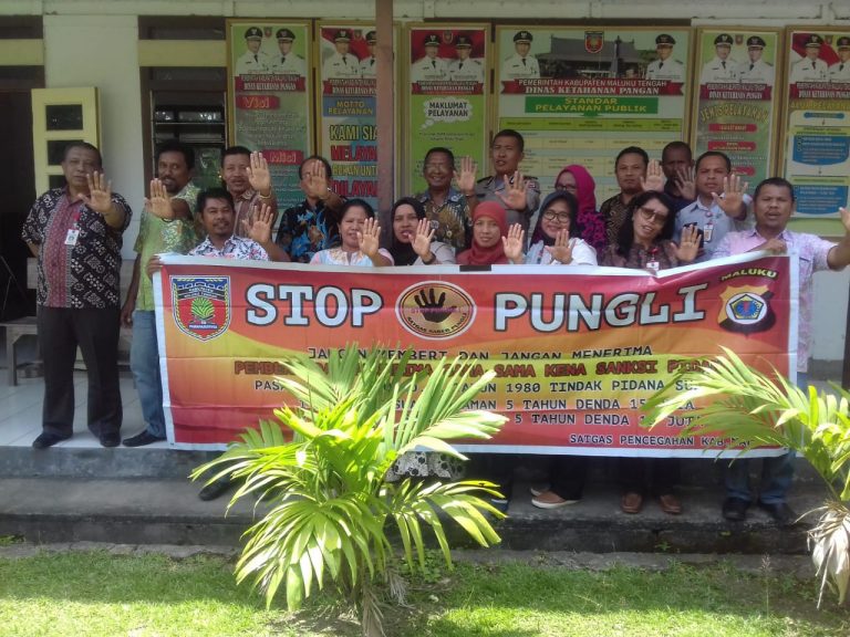Sosialisasi Tim Satgas Saber Pungli Kabupaten Maluku Tengah di Kantor Dinas Ketahanan Pangan