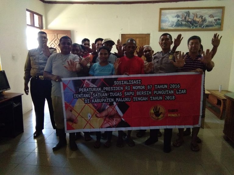 Sosialisasi Tim Satgas Pungli Kabupaten Maluku Tengah di PT. Samudra Makariki Mandiri Desa Makariki