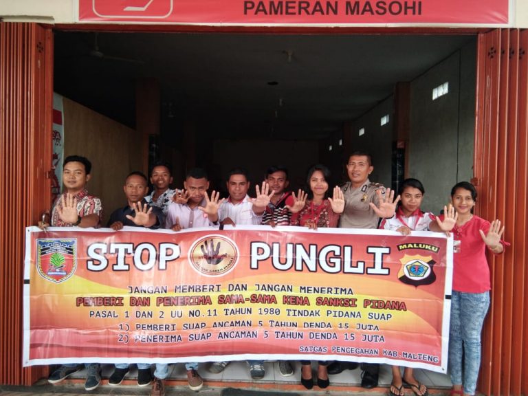 Sosialisasi Tim Satgas Saber Pungli Kabupaten Maluku Tengah di Diler Astra Motor Masohi