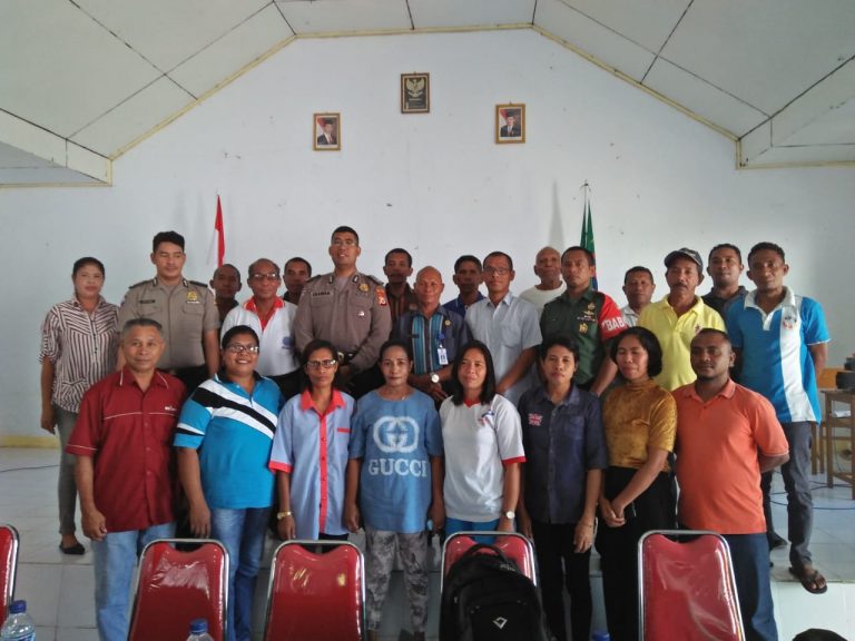 Sosialisasi Saber Pungli, di Kantor Negeri Lesluru Kecamatan TNS/Waipia