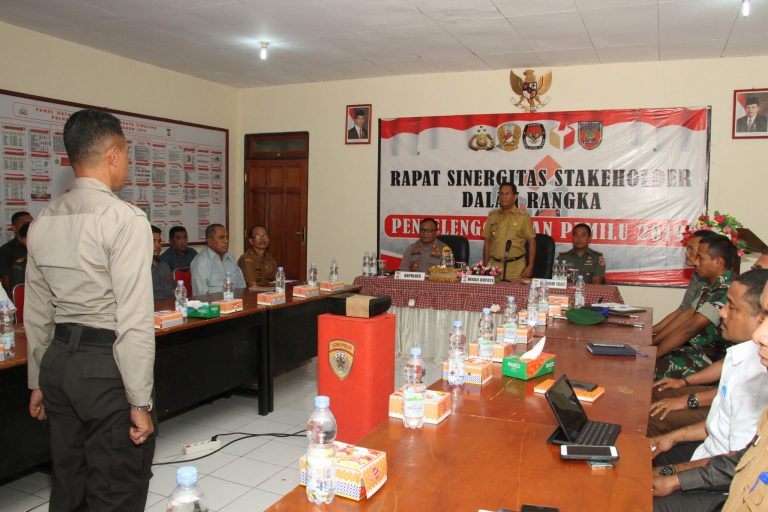 Polres Maluku Tengah Rapat Sinergitas Stakeholder menjelang Pilpres dan Pileg 2019