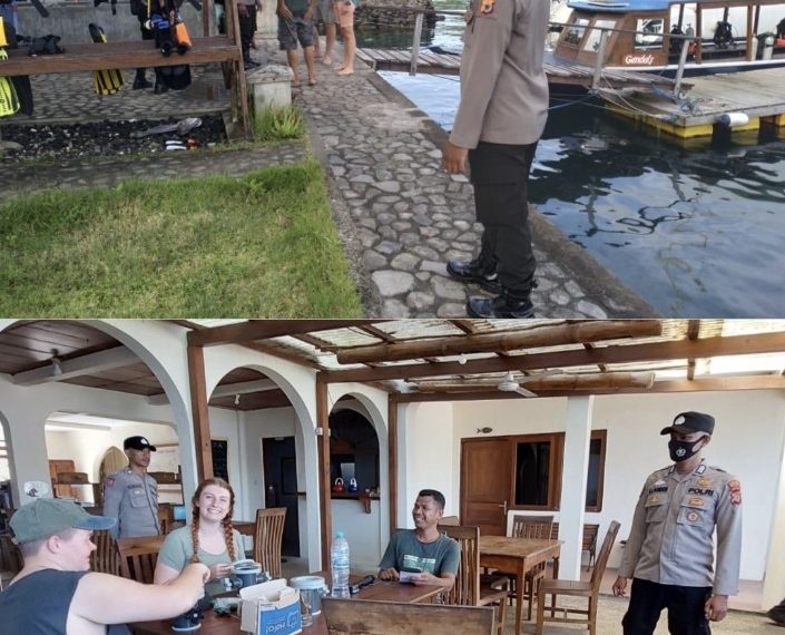 POLRES MALTENG : Personel Polsek Banda Amankan WNA Berlibur Di Pulau Banda