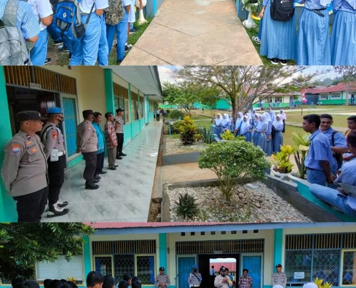 POLRES MALTENG : Ops Bina Waspada Polres Maluku Tengah Gelar Di Sekolah SMA Negri 15 Malteng