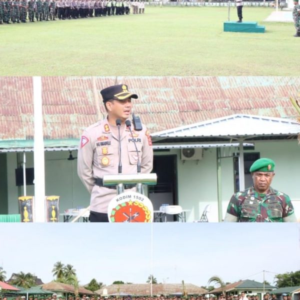 Polres Malteng Laksanakan Apel Gabungan TNI-POLRI Di Mako Kodim…