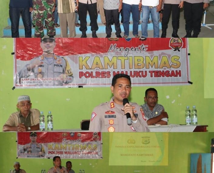 Kapolres Malteng Laksanakan Mangente Kamtibmas Di Haruo