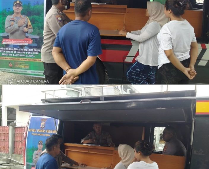 POLRES MALTENG : Patroli Dumas Keliling Polres Malteng Di RT06 Apui