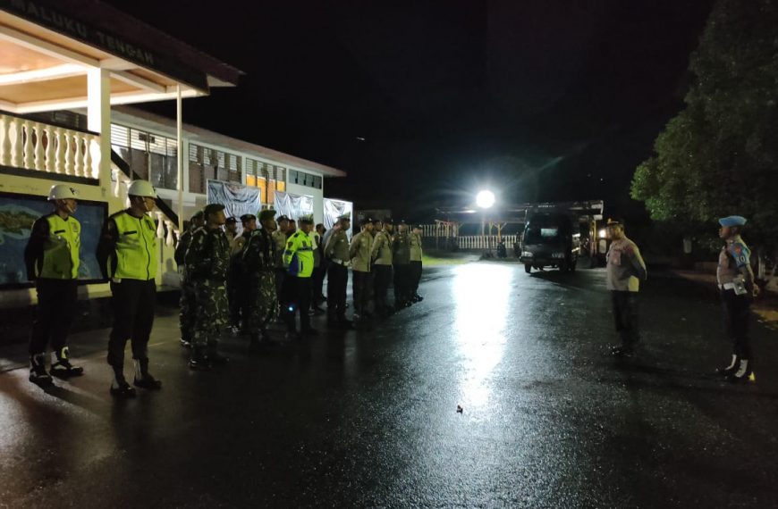 Polres Malteng Laksanakan Patroli Gabungan Antisipasi Situasi Kamtibmas di Malam Minggu