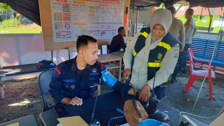 Tim Dokkes Polres Malteng Cek Kesehatan Personel Yang Terlibat Pam Ops Ketupat
