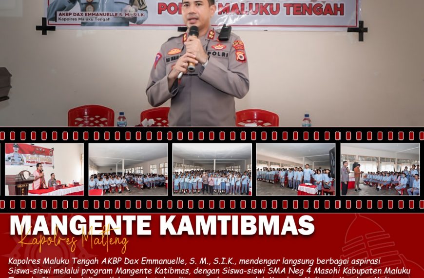 Kapolres Malteng Laksanakan Mangente Kamtibmas Di SMA Negeri 4 Malteng