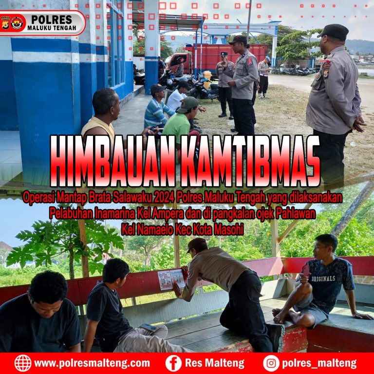 Polres Malteng Gelar Himbauan Kamtibmas Jelang Tahapan Pemilu 2024