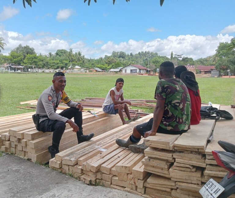 Bhabinkamtibmas Polsek Pasanea Laksanakan Sambang Presisi