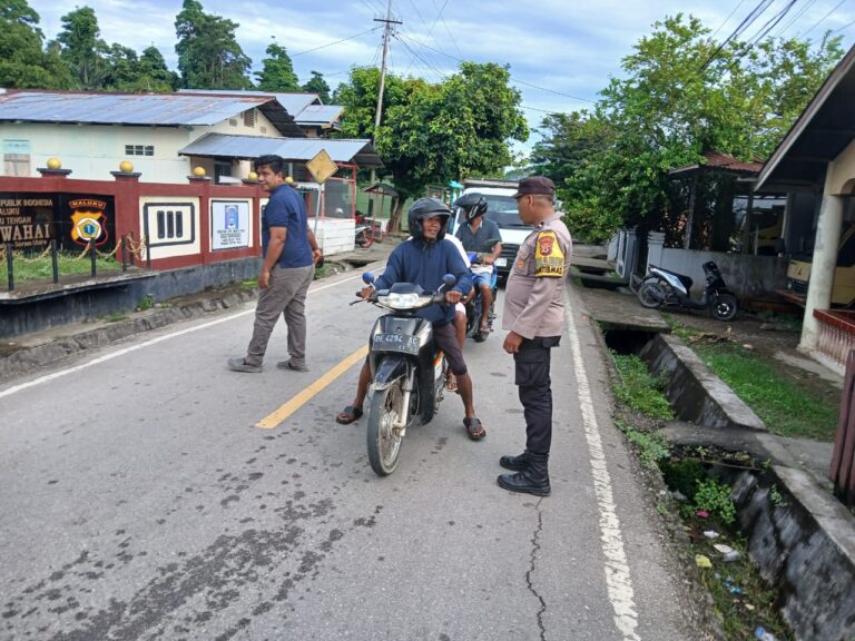 Personil Polsek Wahai Laksanakan KRYD